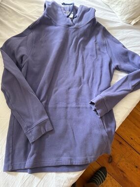 The North Face Mens Purple Thermal/Waffle Drawstring Hoodie - xl